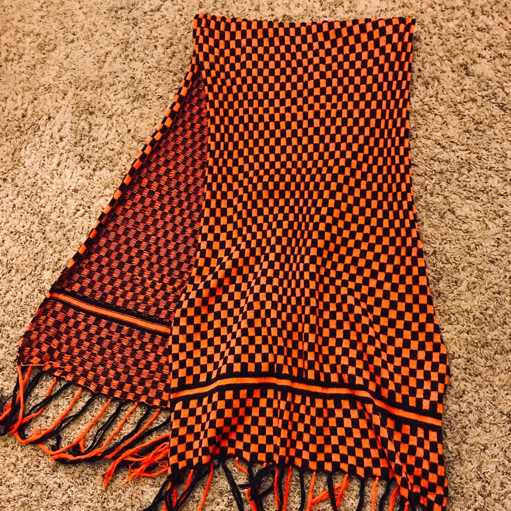 Fall Checkered Large Super Soft Throw On Scarf